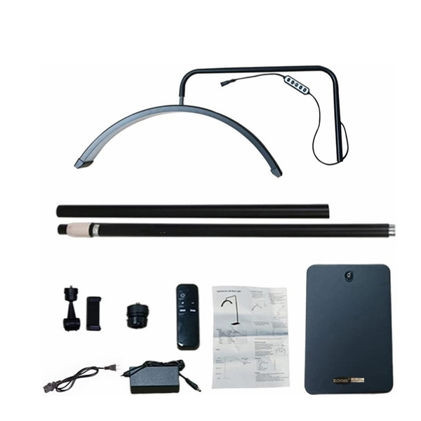 نور ثابت ال ای دی Zomei Half Moon Light HD-M6X