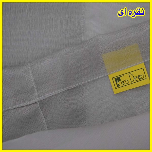 پرده تیکو دکو مدل دوخت ساده حریر سایز 500*280 سانتیمتر