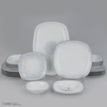 سرویس غذاخوری 73 پارچه 12 نفر چینی زرین ایران مدل کواترو ادلین درجه یک