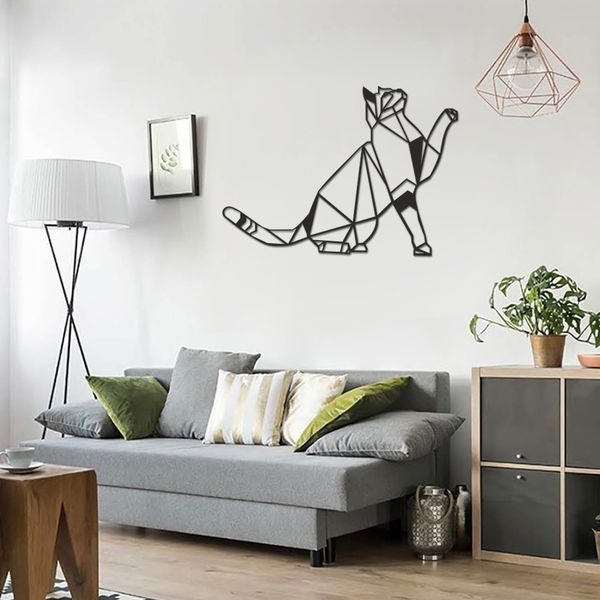 استیکر چوبی طرح گربه کد 003