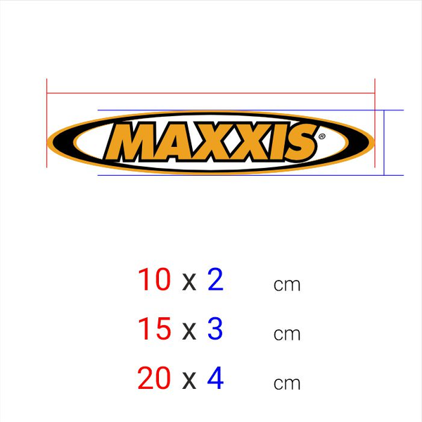 برچسب چاپی برش خورده مدل MAXXIS کد 0127