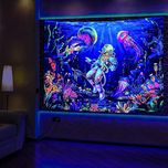 پوستر پارچه ای فیانی مدل بک دراپ بلک لایت کد F104