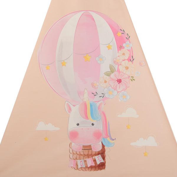 چادر بازی کودک مدل سرخپوستی طرح تکشاخ کد PT513