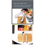 قاشق و چنگال سفری نکس تول مدل Stainless Steel Tableware