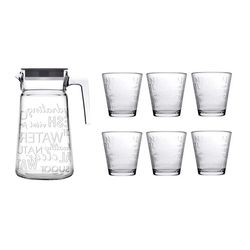 پارچ و لیوان پاشاباغچه مدل سیتی پایپ کد 96853