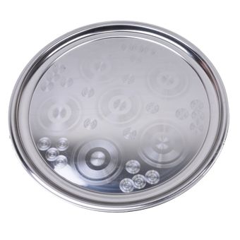 سینی استیل مدل M800 برکان با قطر46سانتی