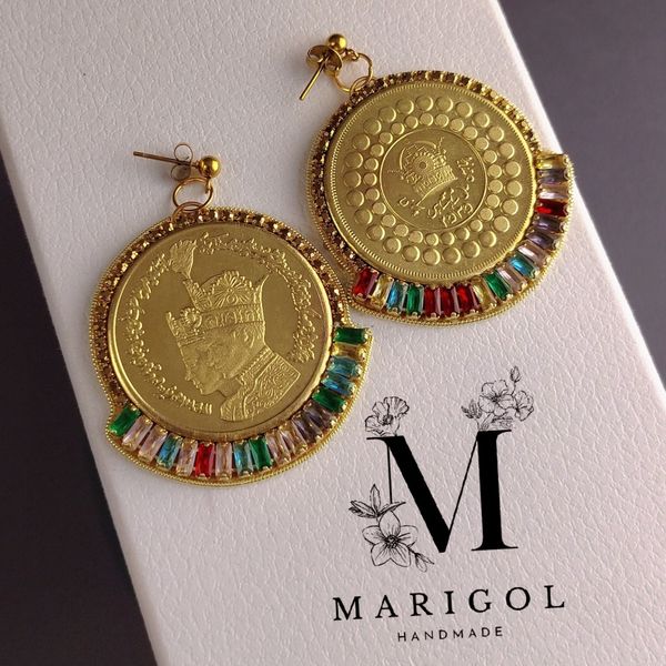 گوشواره تاج طلا