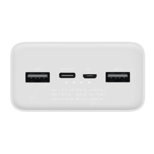 پاوربانک 18 وات شیائومی اصلی مدل Mi PB3018ZM ظرفیت 30000 میلی آمپر ساعت