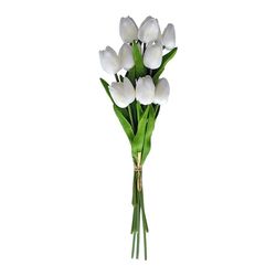 گل مصنوعی مدل  لاله لمسی بسته 10 عددی_(ماندگاری کوتاه)