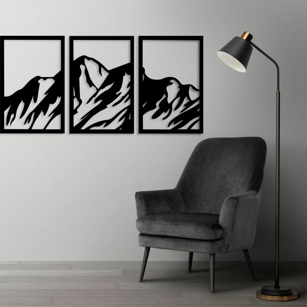 دیوارکوب مدل چوبی کد T57-2 مجموعه دو عددی