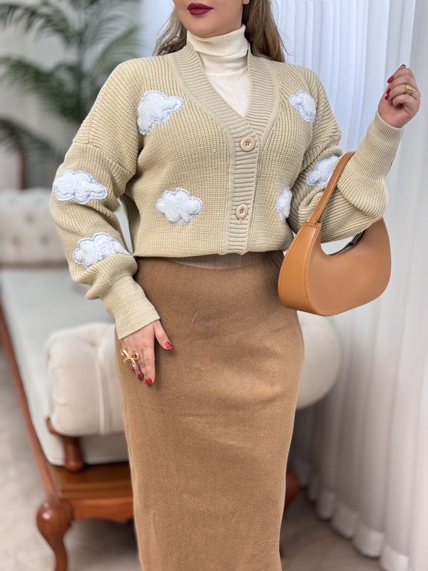 ژاکت بافت ابری 2767
