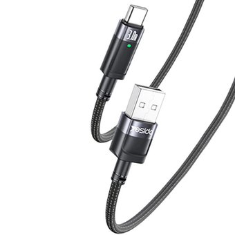 کابل تبدیل USB به USB-C یسیدو مدل AUTO POWER OFF CA123C 3.0A طول 1.2 متر