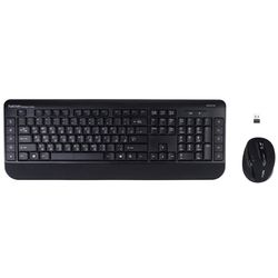 کیبورد و ماوس بی سیم هترون مدل HKCW140، سوییچ ممبران، Full-Size