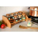 ست جا ادویه 8 پارچه میس گلس کد 109 به همراه استند