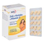 کپسول زینک، ویتامین سی و هیستیدین رویوویتال - 395 میلی گرم بسته 60 عددی