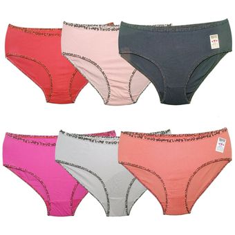 شورت زنانه مدل نخی دور انگلیسی بسته 6 عددی