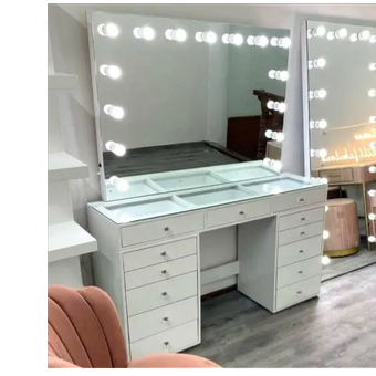 میز آرایشی 13 کشو مدل کیارا تمام ام دی اف mdf