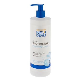 کرم مرطوب‌کننده دست، صورت نئودرم مدل Optimal Hydrosense مناسب برای پوست خشک و معمولی حجم 450 میلی‌لیتر