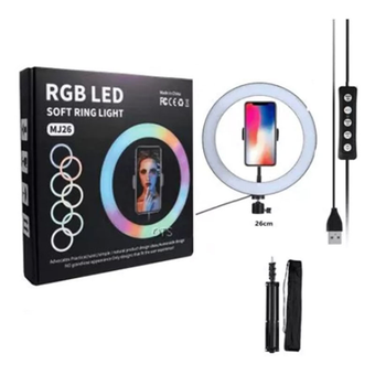رینگ لایت مدل MJ26 RGB بدون پایه