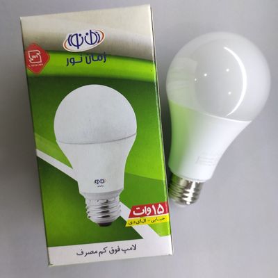 لامپ ال ای دی 15 وات زمان نور