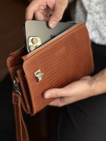 کیف دستی چرم طبیعی کدb157