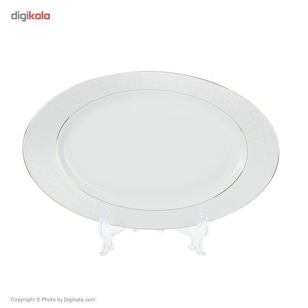 سرویس غذاخوری 28 پارچه چینی زرین ایران سری ایتالیا اف مدل Sepid Sadaf 2 درجه یک