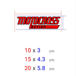 برچسب چاپی برش خورده مدل MOTOCROSS کد 0132