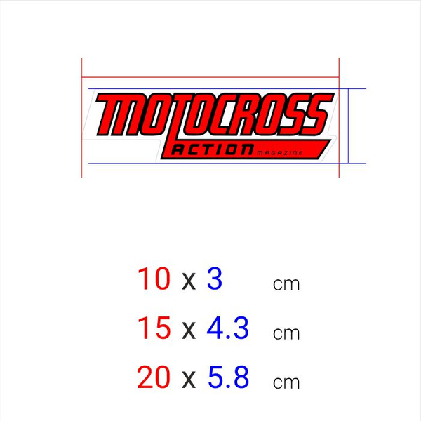 برچسب چاپی برش خورده مدل MOTOCROSS کد 0132