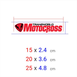برچسب چاپی برش خورده مدل MOTOCROSS کد 0151