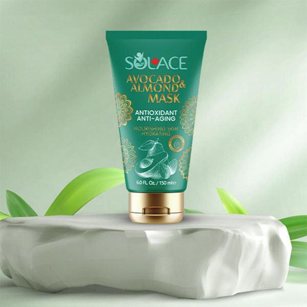 ماسک صورت سولس مدل روغن بادام و آووکادو مناسب برای انواع پوست حجم 150 میلی لیتر