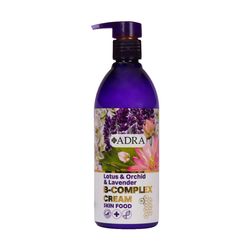 کرم مرطوب کننده آدرا مدل B Complex لوندر حجم 350 میلی لیتر