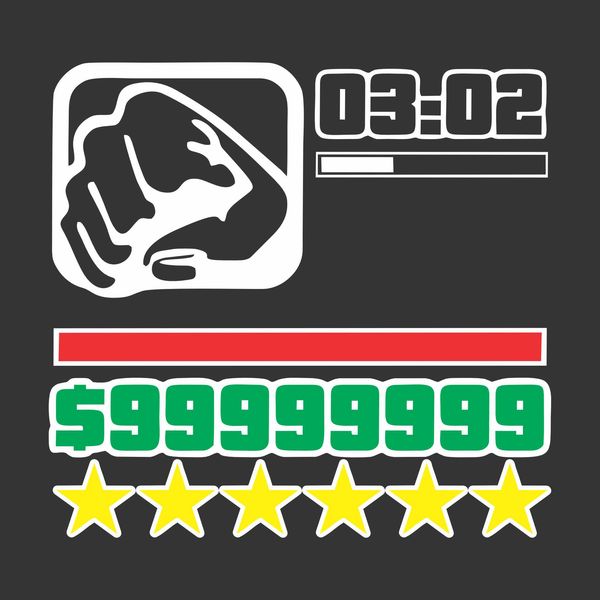 برچسب بدنه خودرو طرح GTA کد AZVG002