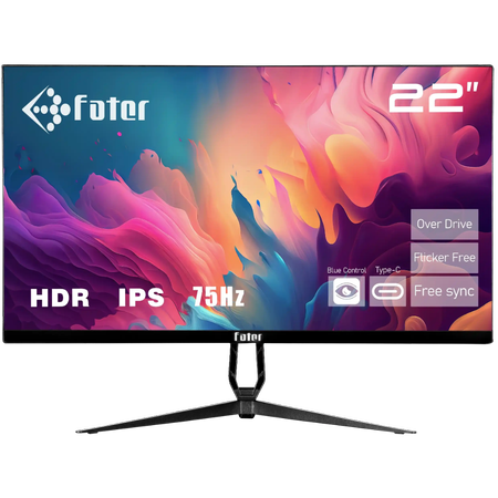Monitor FATER F22-075B4 22-Inch FullHD IPS 75Hz