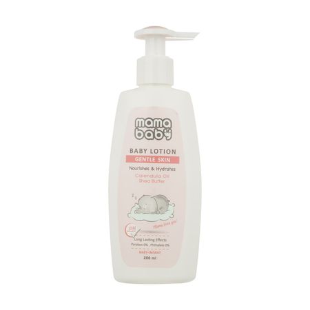 لوسیون بدن نوزاد مامابیبی کد Shea Butter حجم 200 میلی لیتر