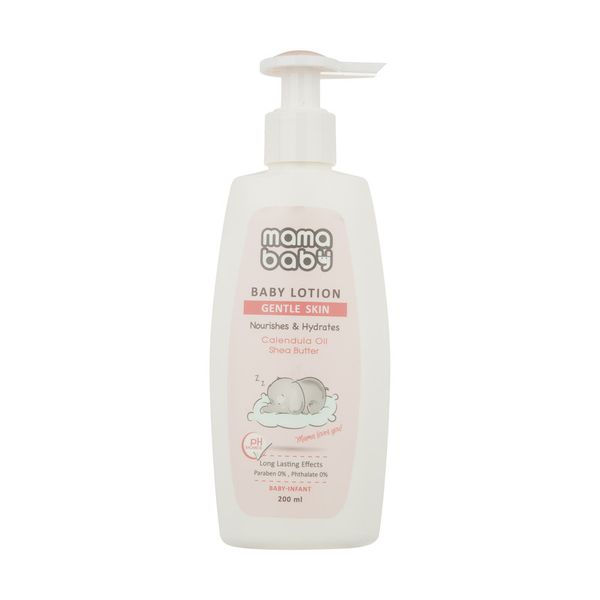 لوسیون بدن نوزاد مامابیبی کد Shea Butter حجم 200 میلی لیتر