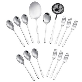 سرویس قاشق و چنگال 15 پارچه جی فی نی مدل G-56