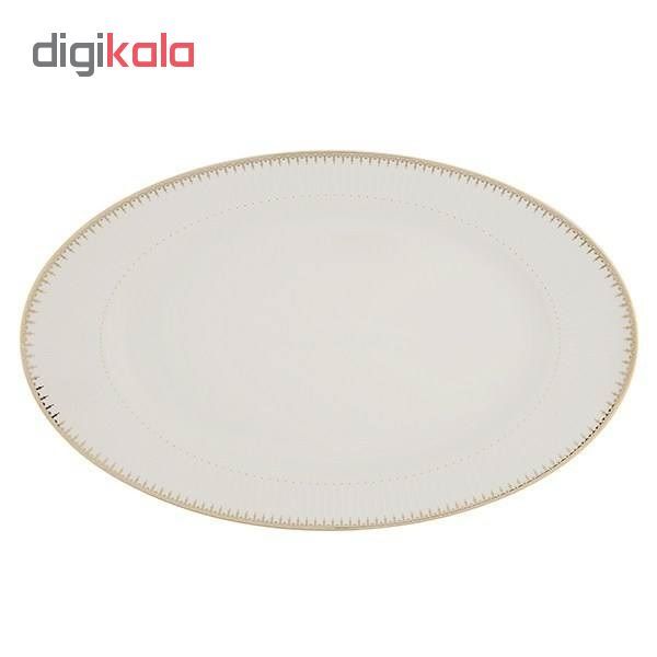 سرویس غذاخوری 28 پارچه چینی زرین ایران مدل ایتالیا اف سپیدار درجه یک