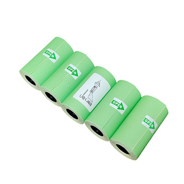 لیبل حرارتی سبز پایتخت رول مدل LA3G بسته 5 عددی