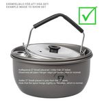 ست اجاق و ظروف سفری ترانگیا مدل Stove 27-2 UL کد S2024 مجموعه 9 عددی