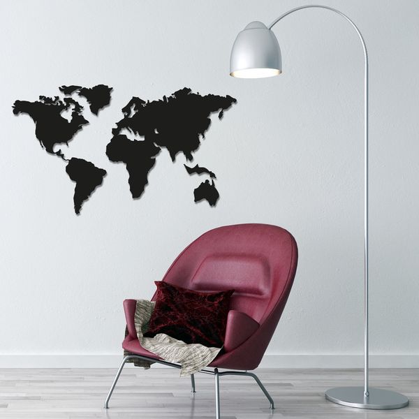 استیکر ناویا طرح black map مدل چوبی مجموعه 6 عددی