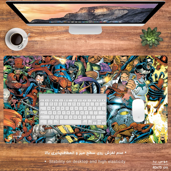 دسک پد طرح مرد عنکبوتی مدل پرمیوم Spider Man