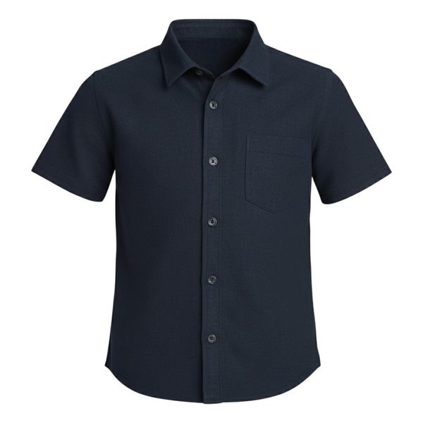 پیراهن آستین کوتاه یقه برگردان پسرانه مدل MDSS-CH4017