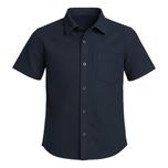 پیراهن آستین کوتاه یقه برگردان پسرانه مدل MDSS-CH4017