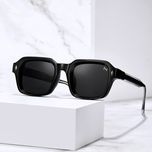 عینک آفتابی مستطیلی آلبرت وگ مدل SZ8106 Obsidian