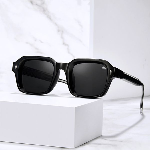 عینک آفتابی مستطیلی آلبرت وگ مدل SZ8106 Obsidian