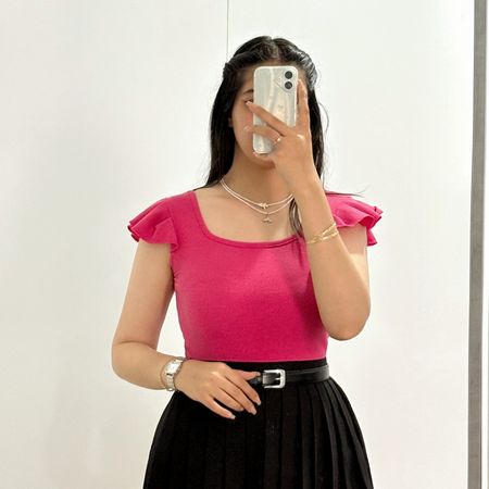 کراپ آستین پروانه