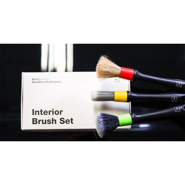 برس دیتیلینگ کخ شیمی مدل Interior Brush Set مجموعه 3 عددی