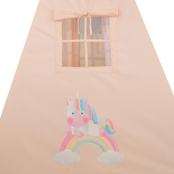 چادر بازی کودک مدل سرخپوستی طرح تکشاخ کد PT513