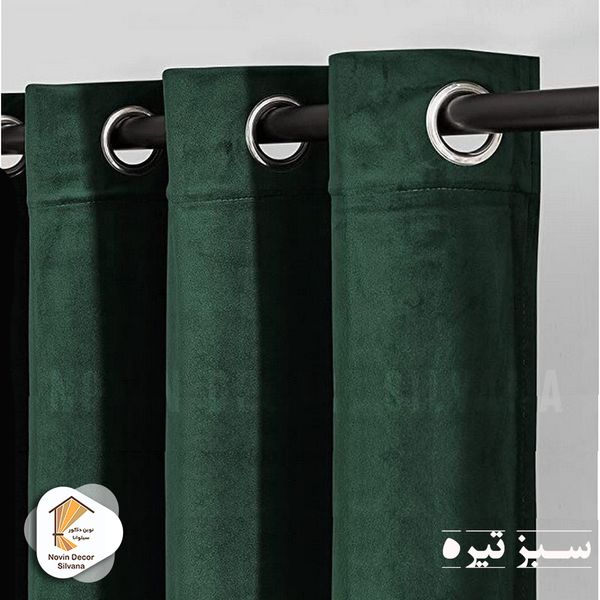 پرده نوین دکور سیلوانا مدل مخمل کالیفرنیا 180 سایز 180 × 140 سانتی متر 