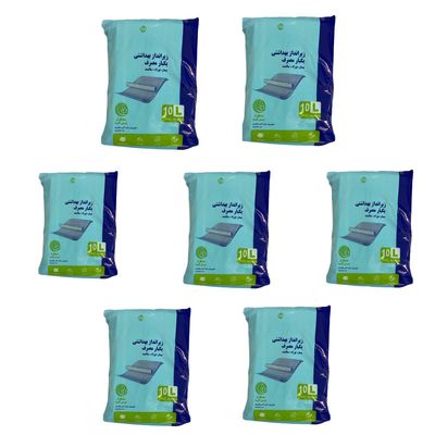 زیر انداز بهداشتی یکبار مصرف بیمار مدل آنتی باکتریال مجموعه 7 عددی